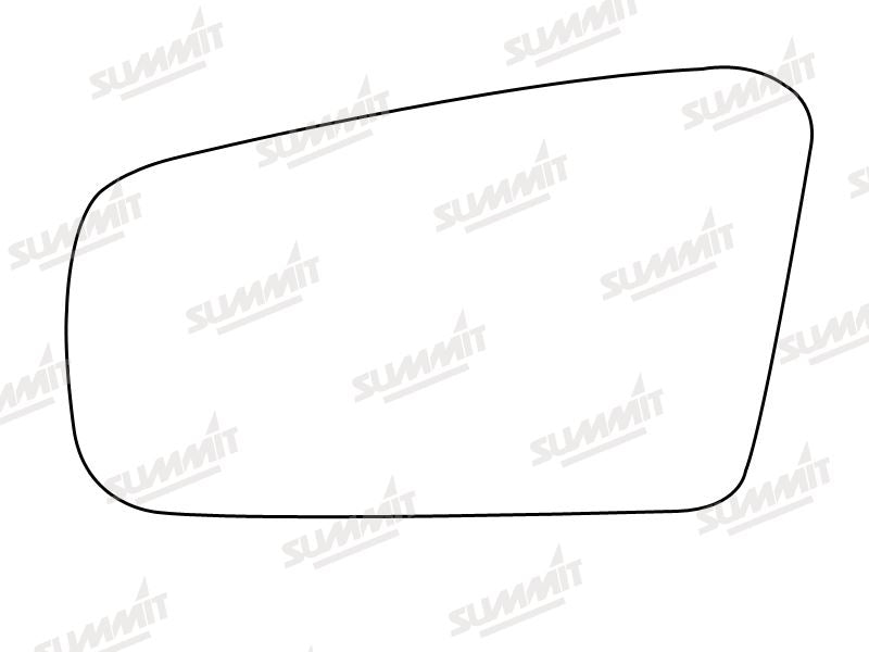 Summit Stick-On Standard Mirror Glass fits Mazda 323 LHS Summit - Bars 4 Cars
