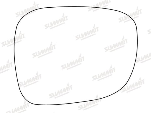 Summit Stick-On Aspheric Mirror Glass fits BMW X1 X3 10 on RHS Summit - Bars 4 Cars