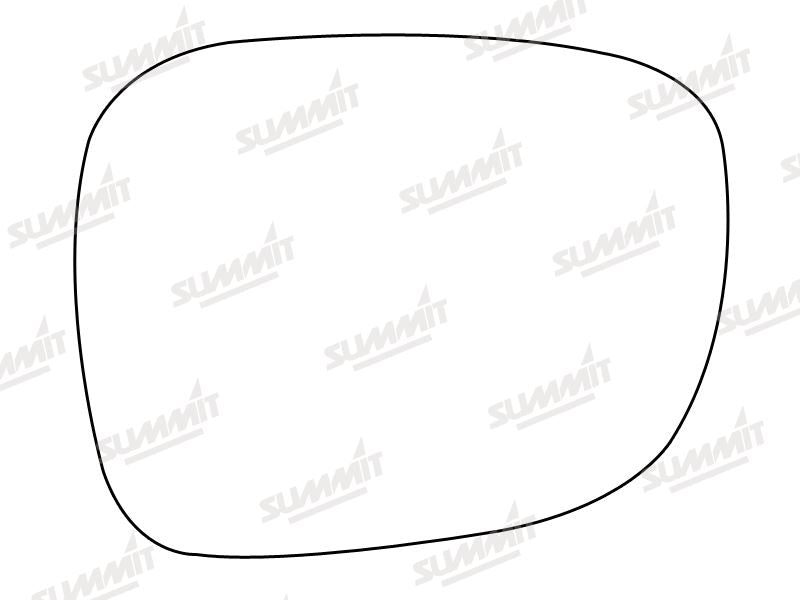 Summit Stick-On Aspheric Mirror Glass fits BMW X1 X3 10 on RHS Summit - Bars 4 Cars