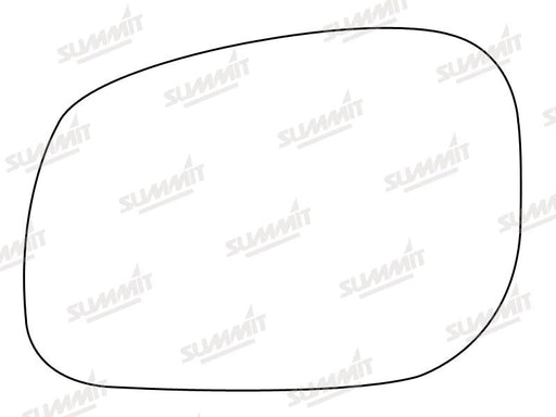 Summit Stick-On Standard Mirror Glass fits Land Rover Freelander 98 on LHS Summit - Bars 4 Cars