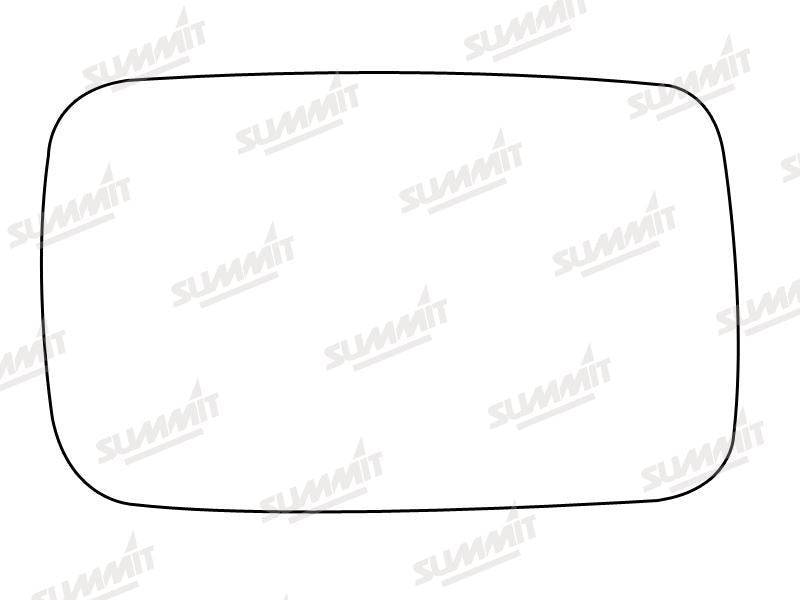 Summit Stick-On Standard Mirror Glass fits Ford Granada Scorpio 85 to 92 RHS Summit - Bars 4 Cars