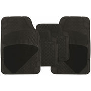 Heavy Duty Rubber & Carpet Car Floor Mats Set Universal Fit UKB4C - Bars 4 Cars
