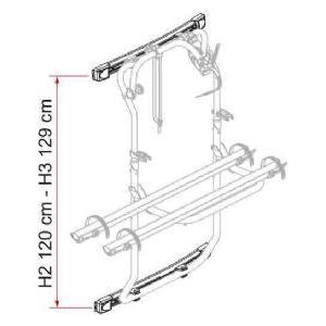 Fiamma Kit Bars Dj Transit >14 For Cb Dj Deep Black 08754-04A Fiamma - Bars 4 Cars