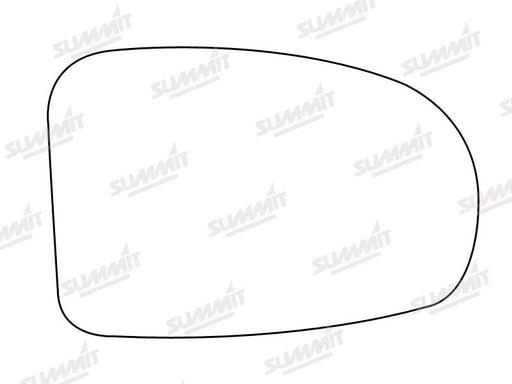 Summit Stick-On Aspheric Mirror Glass fits Toyota Avensis 08 on RHS Summit - Bars 4 Cars
