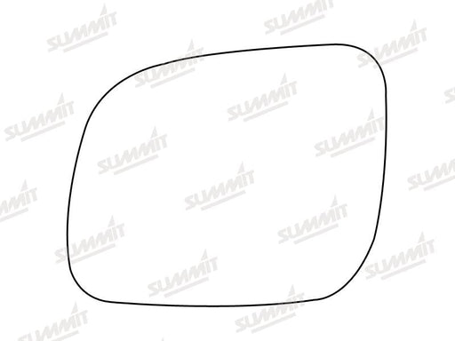 Summit Stick-On Standard Mirror Glass fits VW Lupo 99 on Polo 00 on LHS Summit - Bars 4 Cars