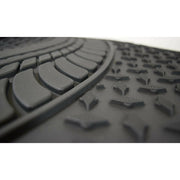 Heavy Duty Rubber Tyre Tred Car Floor Mats Set Non Slip Washable Universal Fit UKB4C - Bars 4 Cars