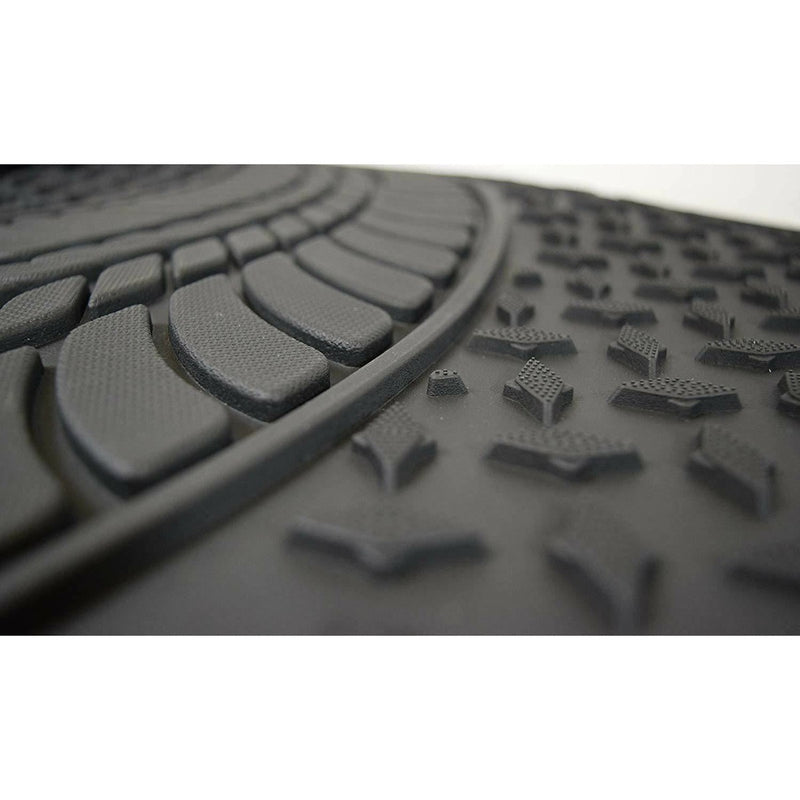 Heavy Duty Rubber Tyre Tred Car Floor Mats Set Non Slip Washable Universal Fit UKB4C - Bars 4 Cars