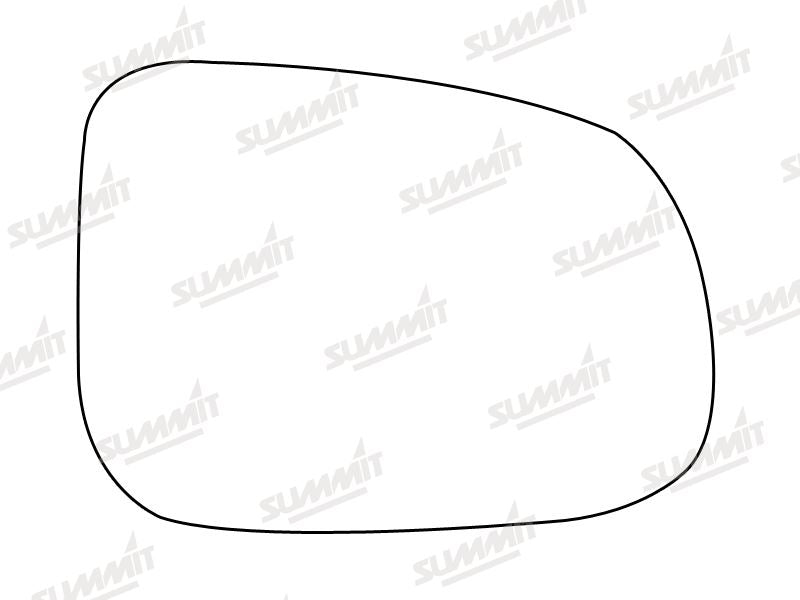 Summit Stick-On Standard Mirror Glass fits Volvo S60 10 on RHS Summit - Bars 4 Cars