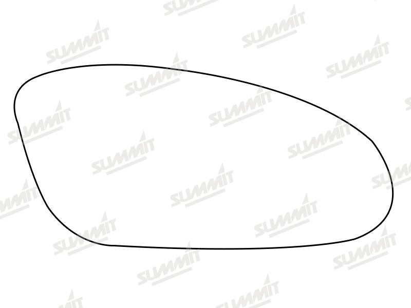 Summit Stick-On Standard Mirror Glass fits Ford Probe RHS Summit - Bars 4 Cars