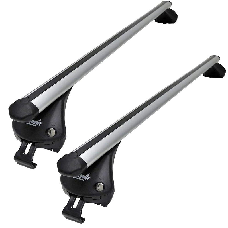 Summit SUP-965A Premium Integrated Railing Bar for Cars with Running Rails, Aluminium, Set of 2 - Summit Shop