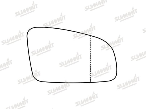 Summit Stick-On Aspheric Mirror Glass fits Renault Espace 03 to 15 RHS Summit - Bars 4 Cars