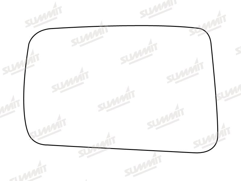 Summit Stick-On Standard Mirror Glass fits Mitsubishi Lancer Galant RHS Summit - Bars 4 Cars