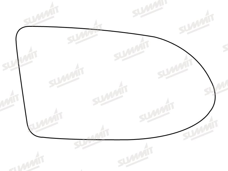 Summit Stick-On Standard Mirror Glass fits Vauxhall Zafira 99 on RHS Summit - Bars 4 Cars