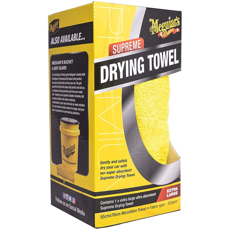 Meguiar's X1802EU Supreme Drying Towel Extra Large Meguiar's - Bars 4 Cars