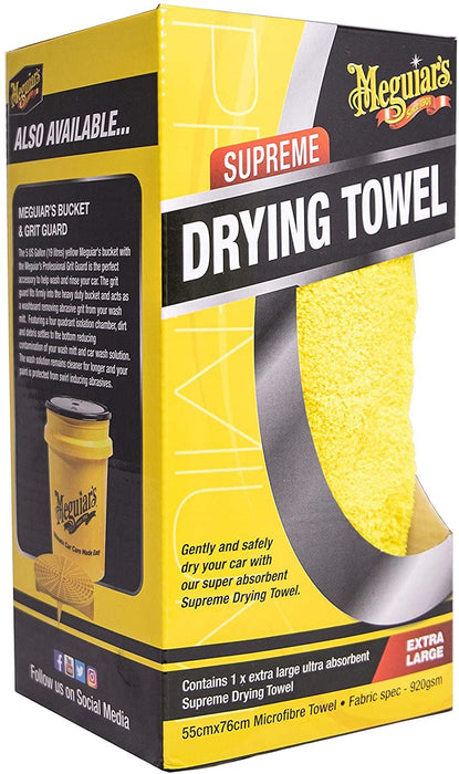 Meguiar's X1802EU Supreme Drying Towel Extra Large Meguiar's - Bars 4 Cars