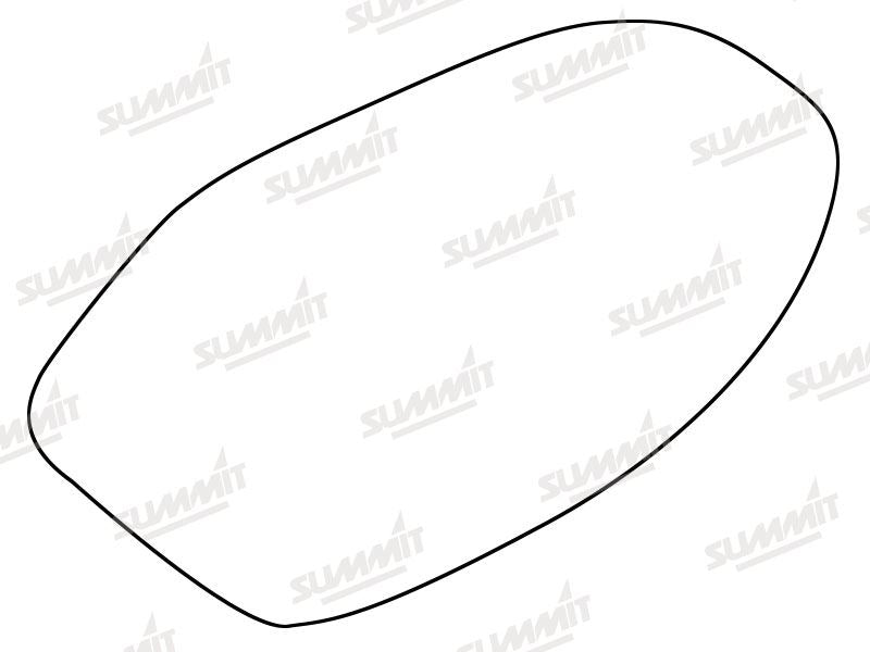 Summit Stick-On Standard Mirror Glass fits Audi A7 & RS7 LHS Summit - Bars 4 Cars