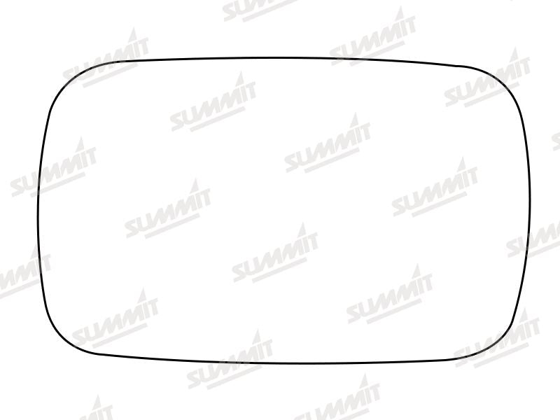 Summit Stick-On Standard Mirror Glass fits Ford Fiesta RHS LHS Summit - Bars 4 Cars