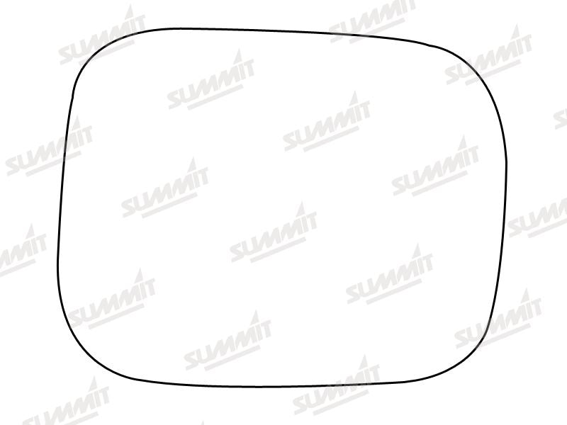 Summit Stick-On Standard Mirror Glass fits Volvo XC70 06 on RHS Summit - Bars 4 Cars