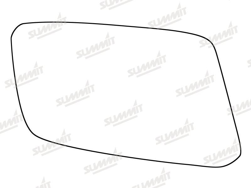 Summit Stick-On Standard Mirror Glass fits Lada Riva Samara RHS Summit - Bars 4 Cars