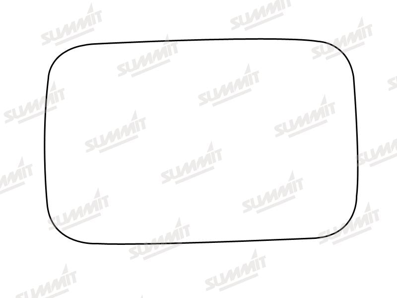 Summit Stick-On Anti Dazzle Mirror Glass fits BMW 5 LHS RHS Summit - Bars 4 Cars