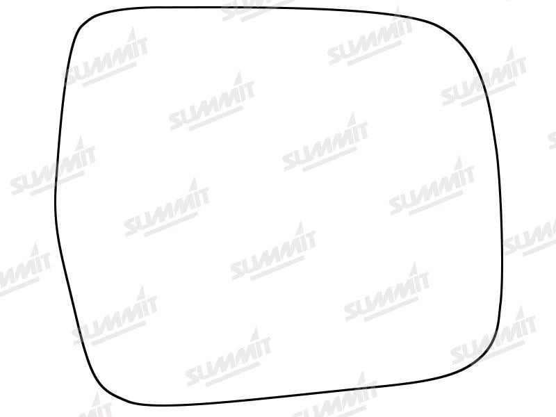 Summit Stick-On Aspheric Mirror Glass fits Toyota Previa RHS Summit - Bars 4 Cars