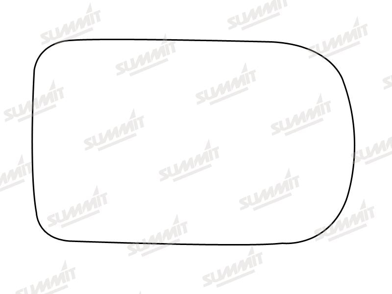 Summit Stick-On Aspheric Mirror Glass fits BMW 5 Series 95 to 02 7 Series 94 to 01 RHS Summit - Bars 4 Cars