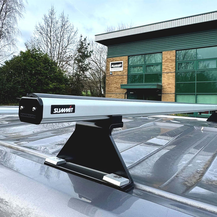 Summit Commercial 3 x Aluminium Fixed Point Roof Bars Rack 1.3m SULC-002 Summit - Bars 4 Cars