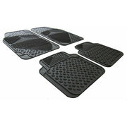 Heavy Duty Rubber & Carpet Car Floor Mats Set Universal Fit UKB4C - Bars 4 Cars