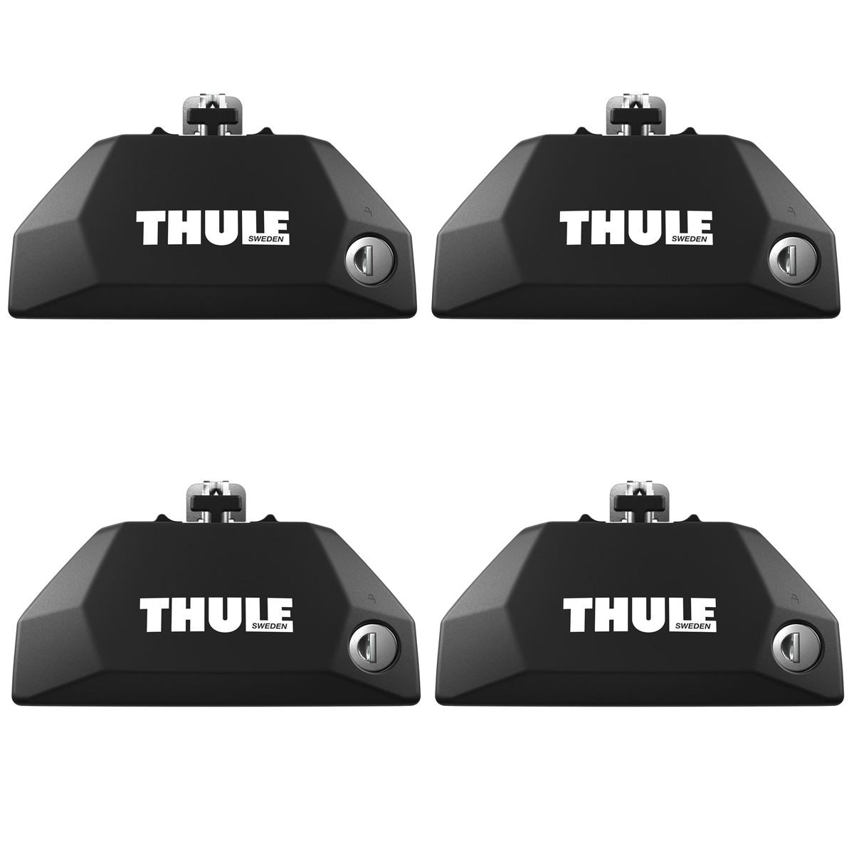 Thule 7106 Evo Foot Pack Flush Closed Rails 710600 - 4 Pack Thule - Bars 4 Cars