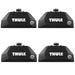 Thule 7106 Evo Foot Pack Flush Closed Rails 710600 - 4 Pack Thule - Bars 4 Cars