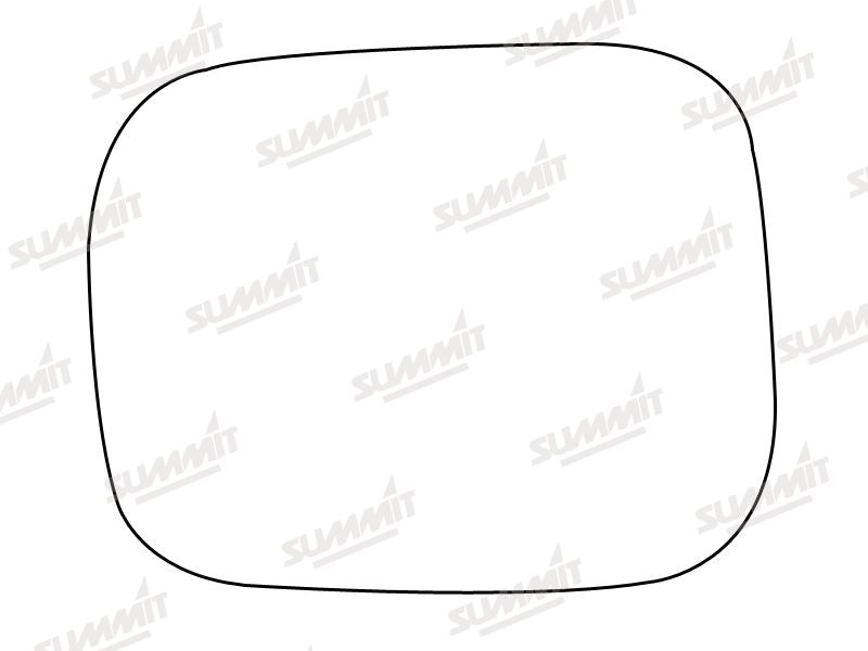 Summit Stick-On Standard Mirror Glass fits Volvo XC70 06 on LHS Summit - Bars 4 Cars