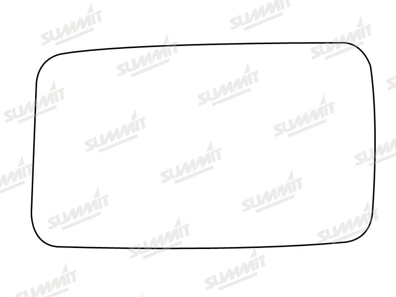 Summit Stick-On Standard Mirror Glass fits Renault 11 LHS Summit - Bars 4 Cars