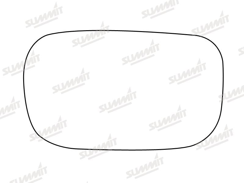 Summit Stick-On Standard Mirror Glass fits Toyota Celica 99 on LHS Summit - Bars 4 Cars