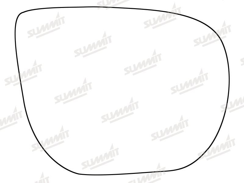Summit Stick-On Standard Mirror Glass fits Hyundai Santa Fe 12 on RHS Summit - Bars 4 Cars