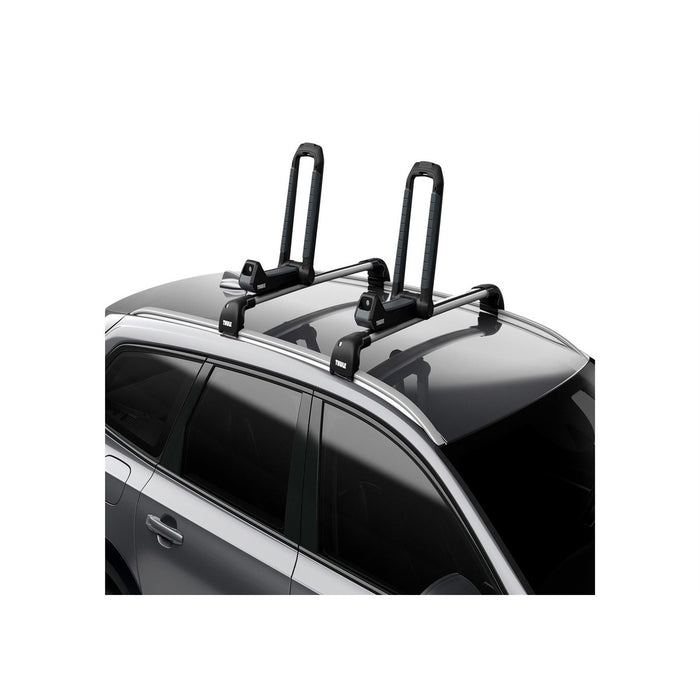 Car Rack Hull Shape Thule Hull-a-Port Aero kayak rack foldable j-style black — Bars 4 Cars