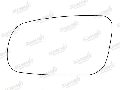 Summit Stick-On Standard Mirror Glass fits VW Golf Mk4 98 on LHS Summit - Bars 4 Cars
