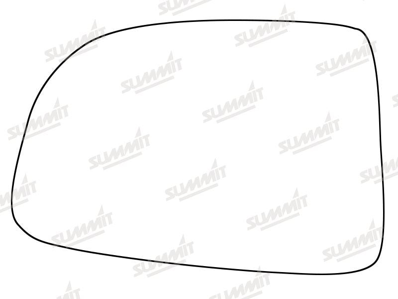 Summit Stick-On Standard Mirror Glass fits Kia Carens LHS Summit - Bars 4 Cars