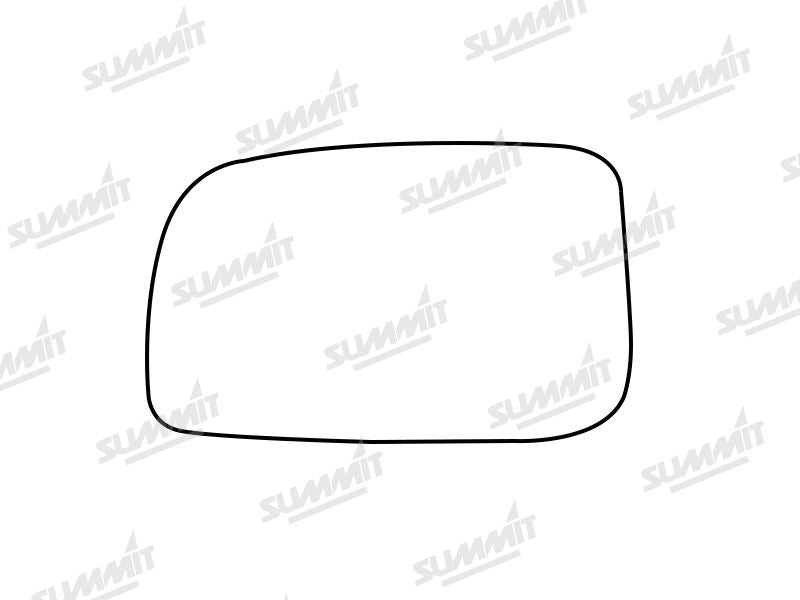 Summit Stick-On Standard Mirror Glass fits Daihatsu Sirion 07 to 14 LHS Summit - Bars 4 Cars