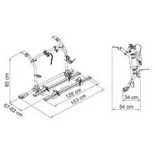 Fiamma Carry-Bike Vw T5 Pro - Deep Black 02096-71A Fiamma - Bars 4 Cars