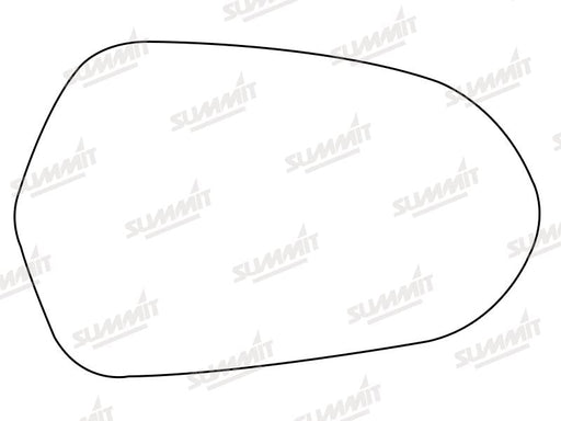 Summit Stick-On Aspheric Mirror Glass fits Audi A6 12 on RHS Summit - Bars 4 Cars