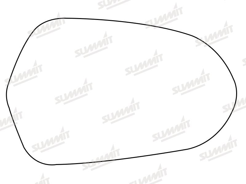 Summit Stick-On Aspheric Mirror Glass fits Audi A6 12 on RHS Summit - Bars 4 Cars