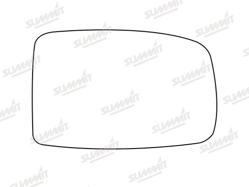 Summit Stick-On Standard Mirror Glass fits Fiat Panda 03 on RHS Summit - Bars 4 Cars
