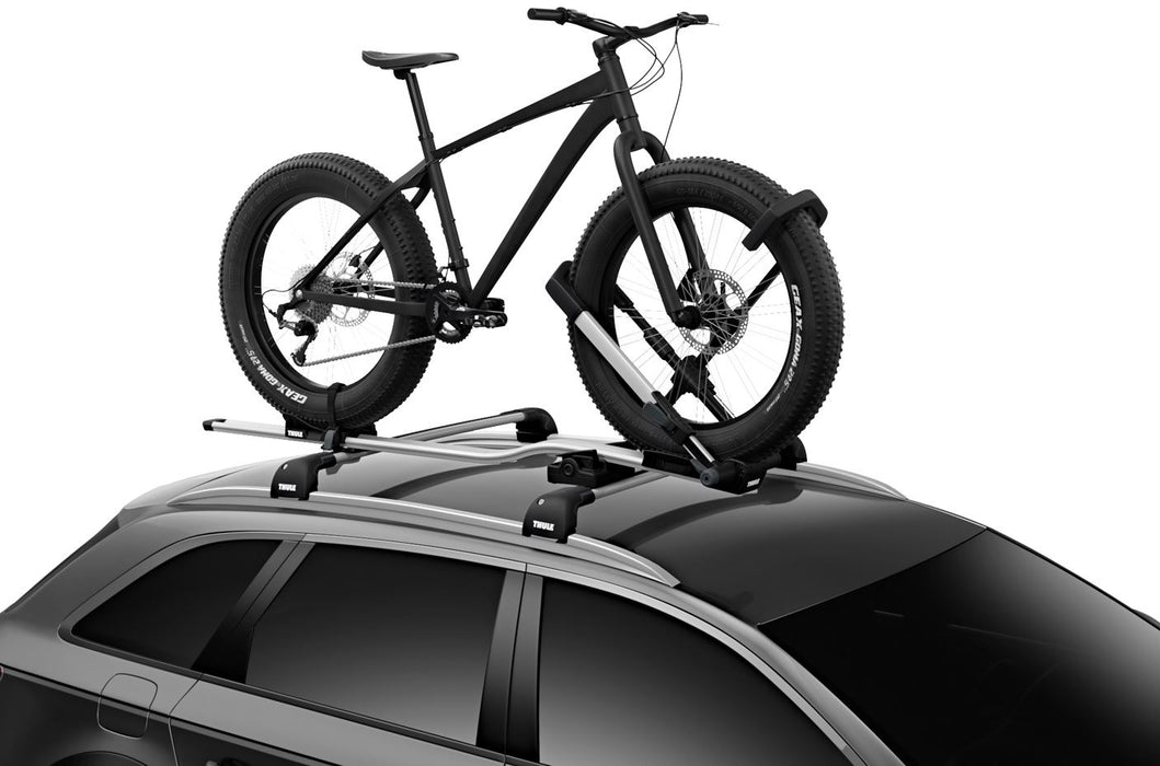 Thule Up Ride roof top bike rack wheel mount black/aluminium Roof Bike Rack Thule - Bars 4 Cars