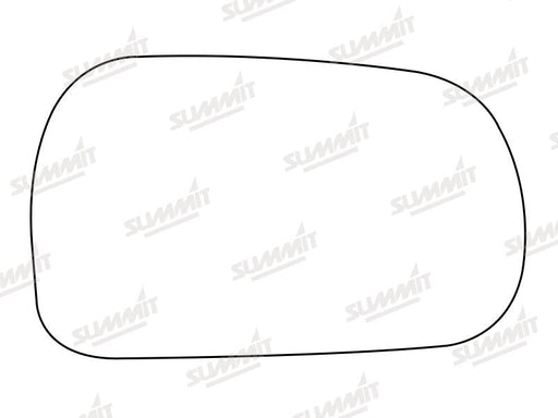 Summit Stick-On Standard Mirror Glass fits Daihatsu Applause RHS Summit - Bars 4 Cars