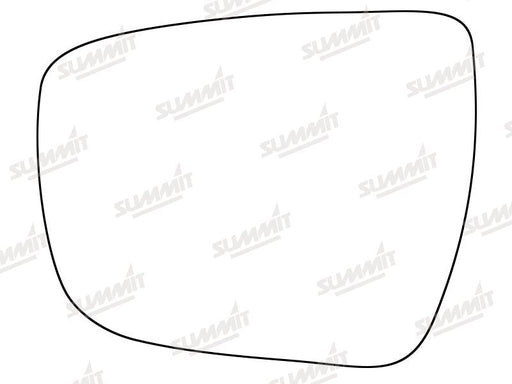 Summit Stick-On Standard Mirror Glass fits Nissan Qashqai 14 on LHS Summit - Bars 4 Cars