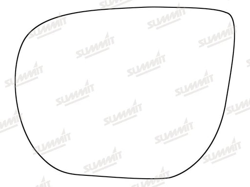 Summit Stick-On Standard Mirror Glass fits Hyundai Santa Fe 12 on LHS Summit - Bars 4 Cars