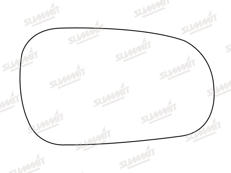 Summit Stick-On Standard Mirror Glass fits Honda Accord Rover 600 RHS Summit - Bars 4 Cars