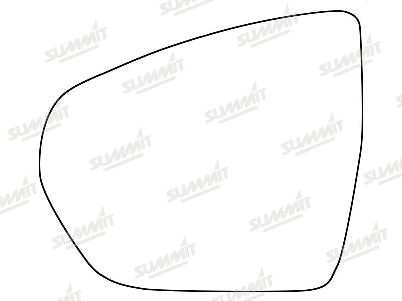 Summit Stick-On Standard Mirror Glass fits Vauxhall Grandland X 18 on LHS Summit - Bars 4 Cars