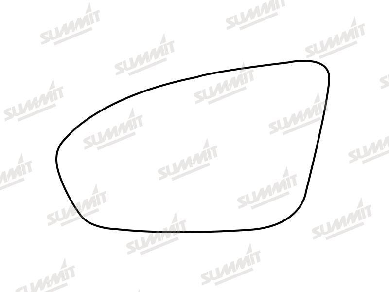 Summit Stick-On Standard Mirror Glass fits BMW 5 Series, M5, F10 & F18 13 On LHS Summit - Bars 4 Cars