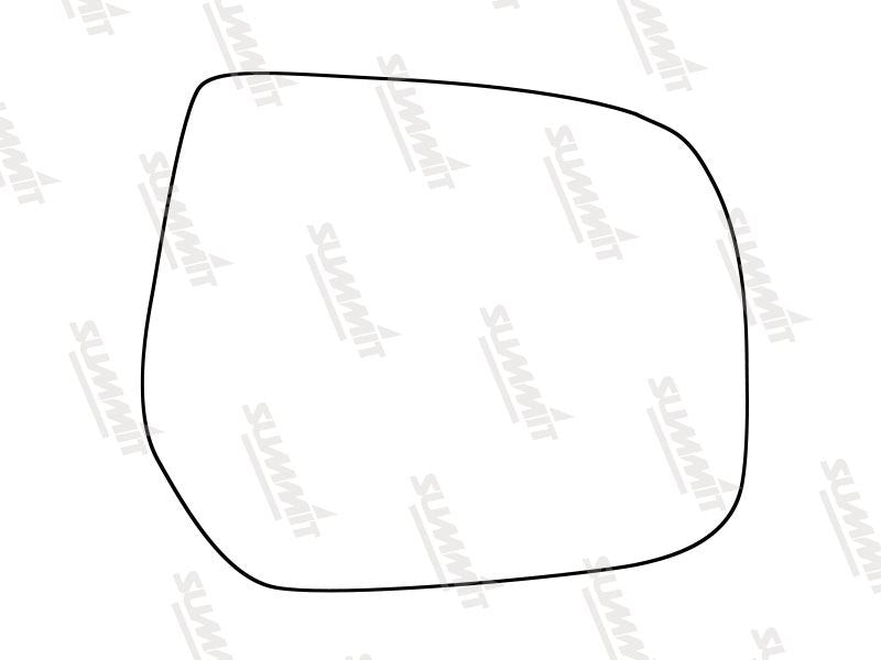 Summit Stick-On Standard Mirror Glass fits Ford Ranger 06 to 14 RHS Summit - Bars 4 Cars